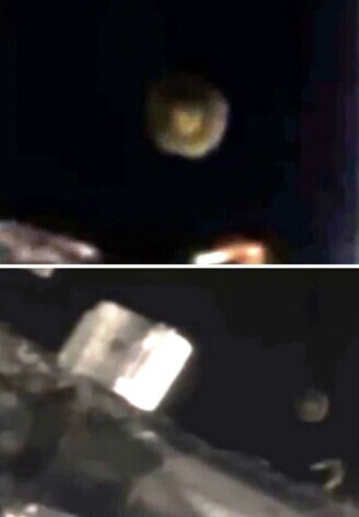 从空间站旁飞q的巨大㔶ŞUFO（视频）