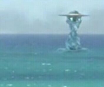 水中的碟状UFO