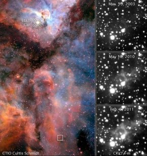 光回波技术再?70q前恒星大喷发画??